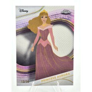 2025 Topps Disney Chrome Princess Aurora White Refractor /30 Sleeping Beauty
